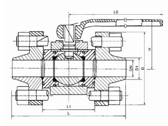 高壓對(duì)焊球閥 高壓對(duì)焊球閥
